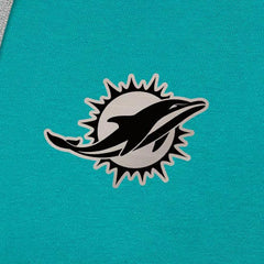 Antigua Brushed Carbon Victory Pullover Hoodie - Miami Dolphins Hoodies