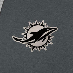 Antigua Brushed Carbon Victory Pullover Hoodie - Miami Dolphins Hoodies