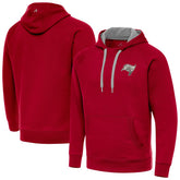 Antigua Brushed Carbon Victory Pullover Hoodie - Tampa Bay Buccaneers Hoodies