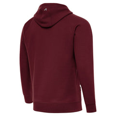 Antigua Brushed Carbon Victory Pullover Hoodie - Washington Commanders Hoodies