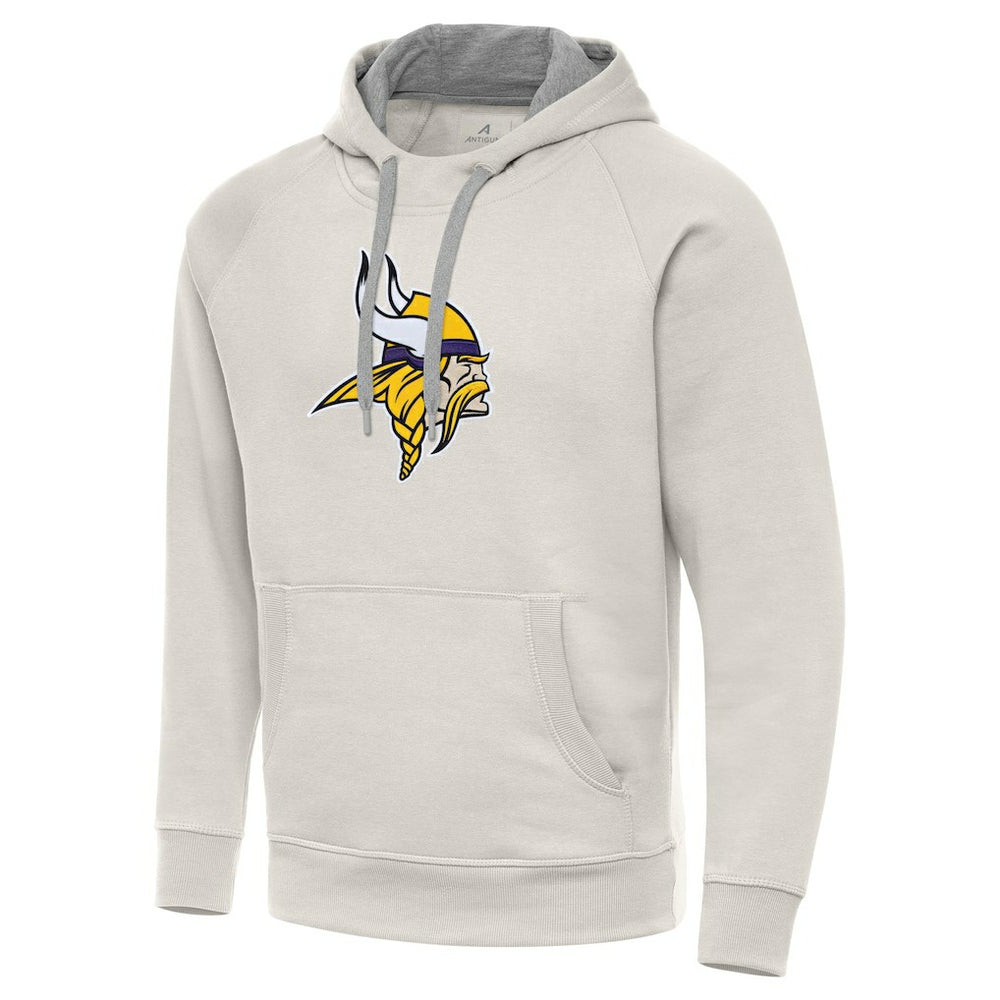 Antigua Victory Raglan Pullover Hoodie - Minnesota Vikings Hoodies