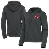 NHL New Jersey Devils Antigua Women's Contemporary Quarter-Zip Hoodie