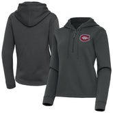 NHL Montreal Canadiens Antigua Women's Contemporary Quarter-Zip Hoodie