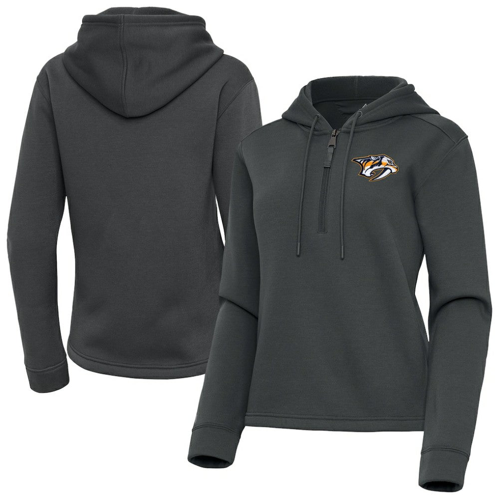 NHL Nashville Predators Antigua Women's Contemporary Quarter-Zip Hoodie