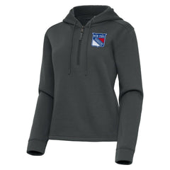 NHL New York Rangers Antigua Women's Contemporary Quarter-Zip Hoodie