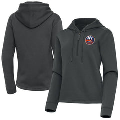 NHL New York Islanders Antigua Women's Contemporary Quarter-Zip Hoodie