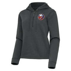 NHL New York Islanders Antigua Women's Contemporary Quarter-Zip Hoodie