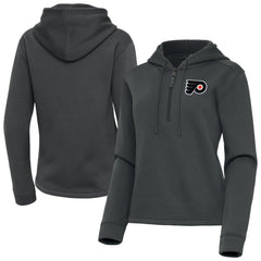NHL Philadelphia Flyers Antigua Women's Contemporary Quarter-Zip Hoodie