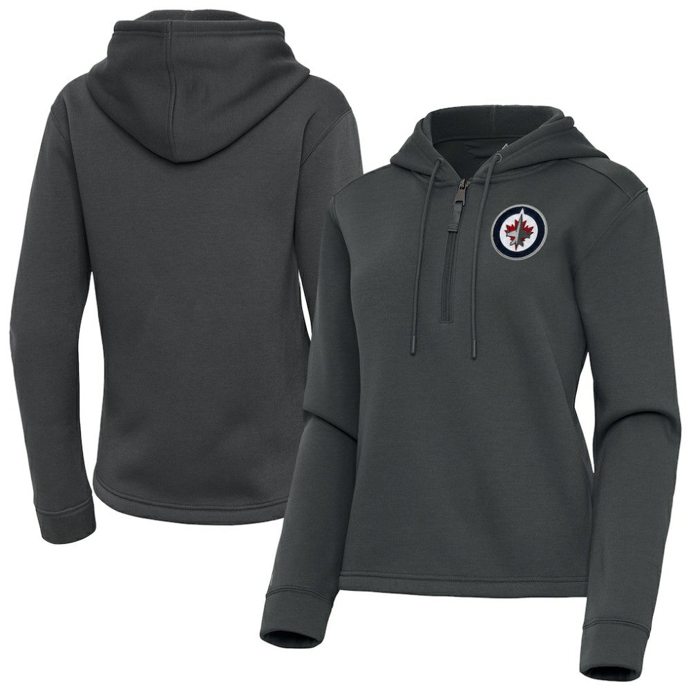 NHL Winnipeg Jets Antigua Women's Contemporary Quarter-Zip Hoodie