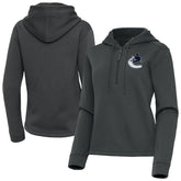 NHL Vancouver Canucks Antigua Women's Contemporary Quarter-Zip Hoodie