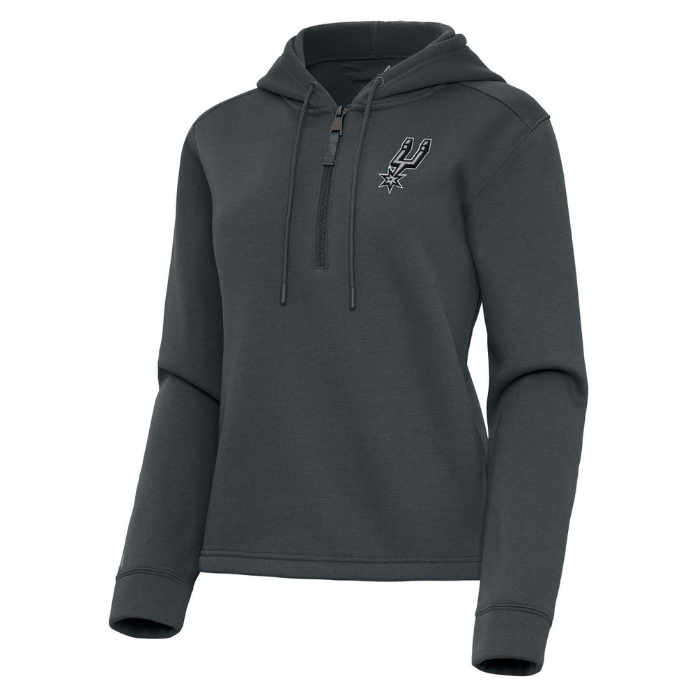 San Antonio Spurs Antigua Women's Contemporary Quarter-Zip Hoodie