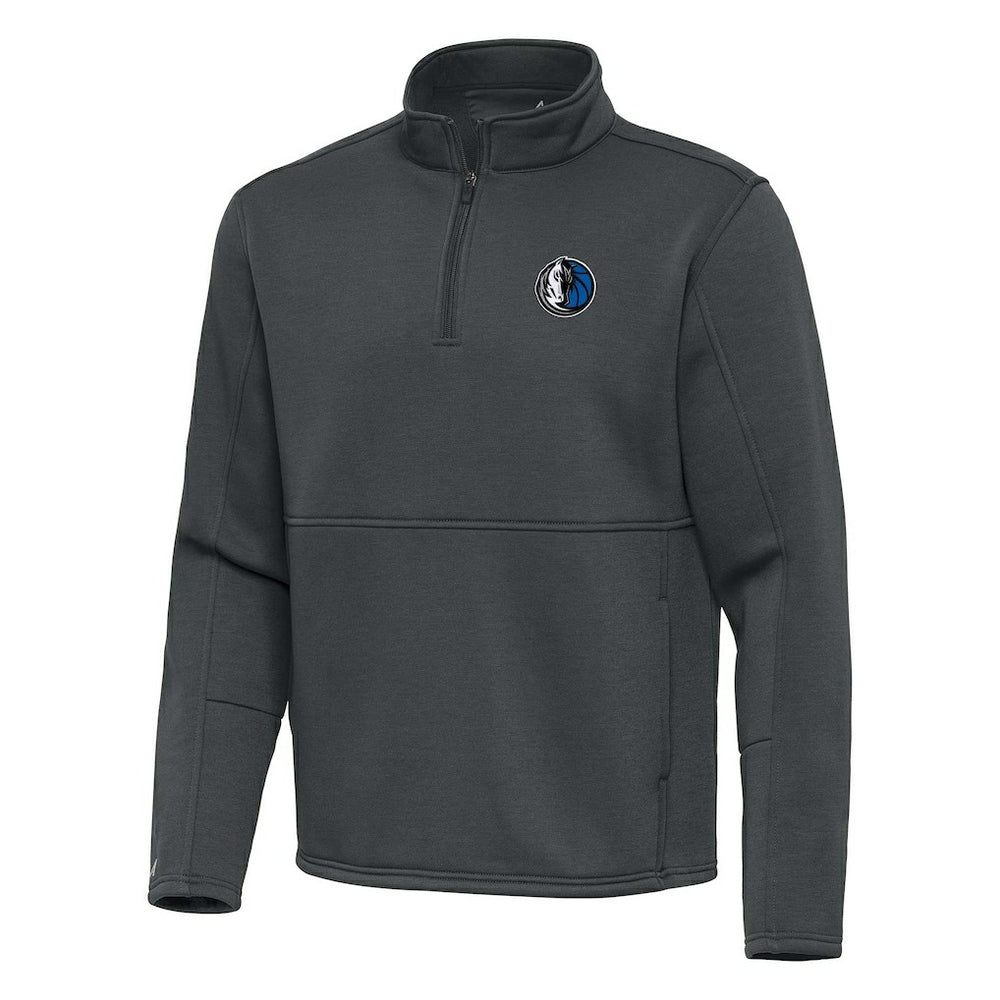 Dallas Mavericks Antigua Twist Quarter-Zip Pullover Top - Pewter sale