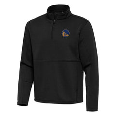 Golden State Warriors Antigua Twist Quarter-Zip Pullover Top - Black for sale