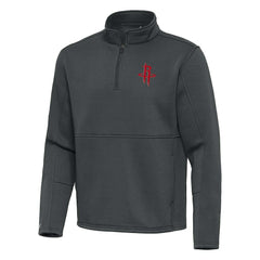 Houston Rockets Antigua Twist Quarter-Zip Pullover Top - Pewter shop