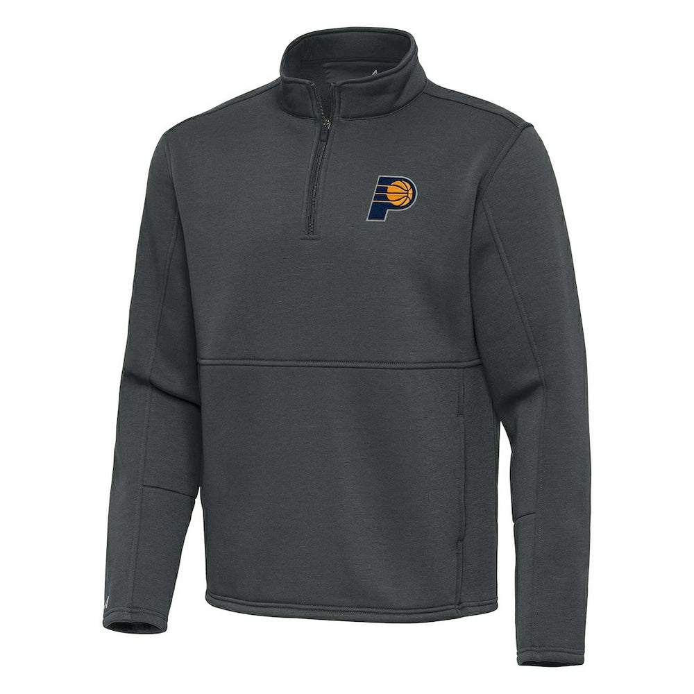 Indiana Pacers Antigua Twist Quarter-Zip Pullover Top - Pewter cheap