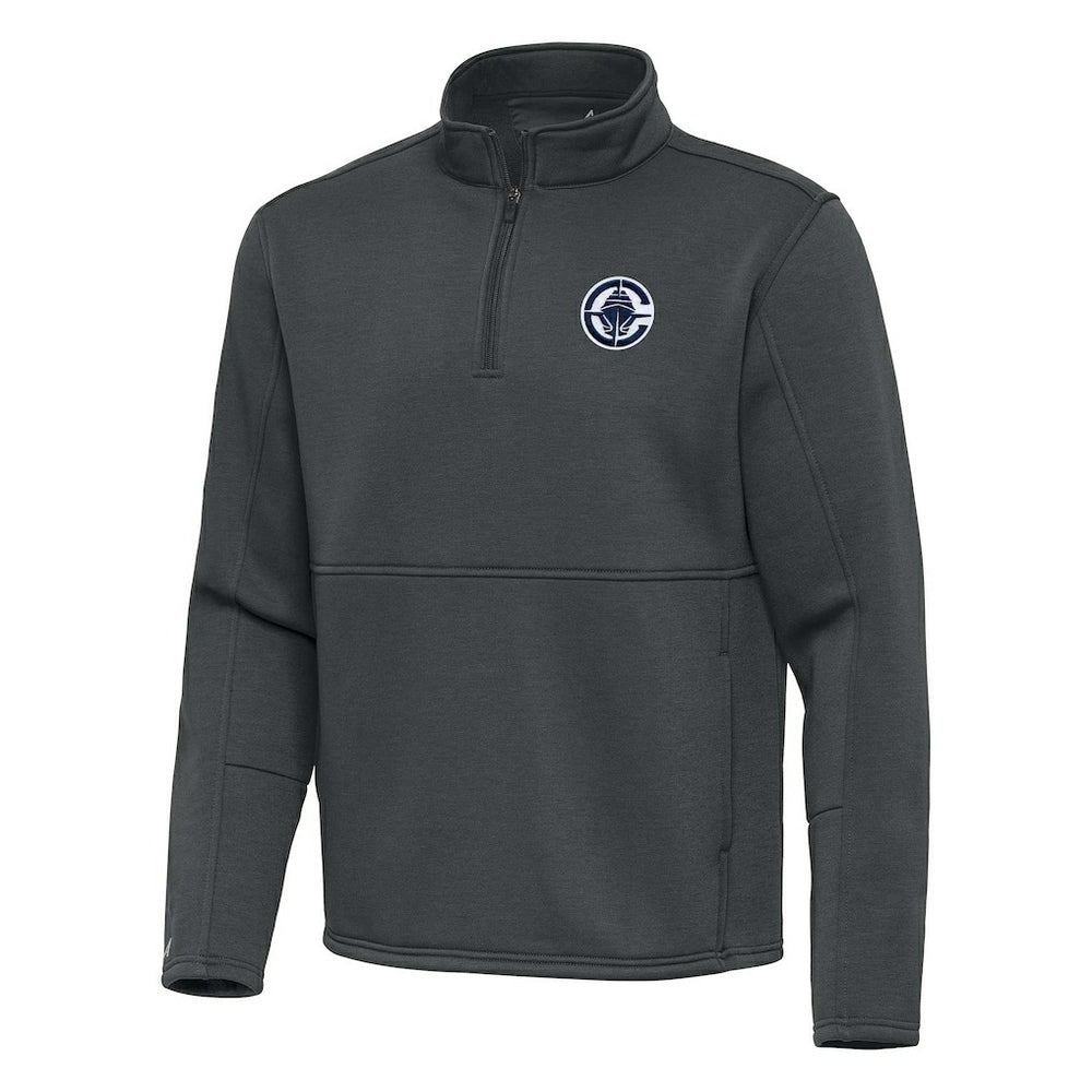 LA Clippers Antigua Twist Quarter-Zip Pullover Top - Pewter outlet