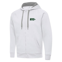 Men's Antigua Victory Full-Zip Hoodie - New York Jets Hoodies
