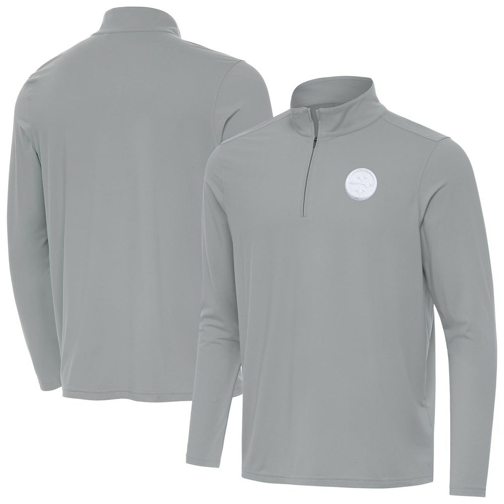 Men's Antigua Intent Quarter-Zip Jacket - Pittsburgh Steelers Jackets