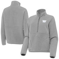 Antigua Women's Figure Half-Zip Sweatshirt - Washington Commanders Sweatshirts