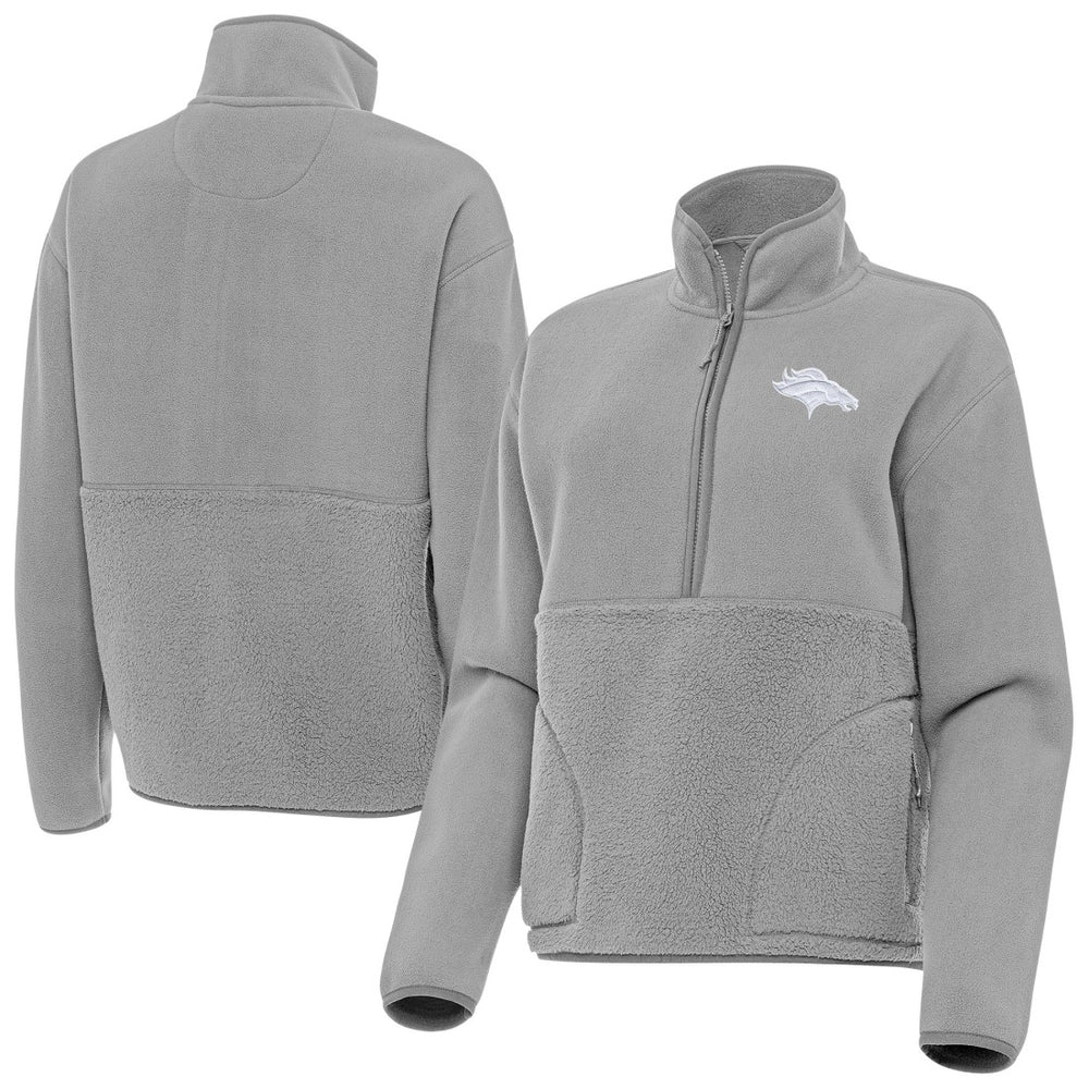 Antigua Women's Figure Half-Zip Sweatshirt - Denver Broncos Sweatshirts