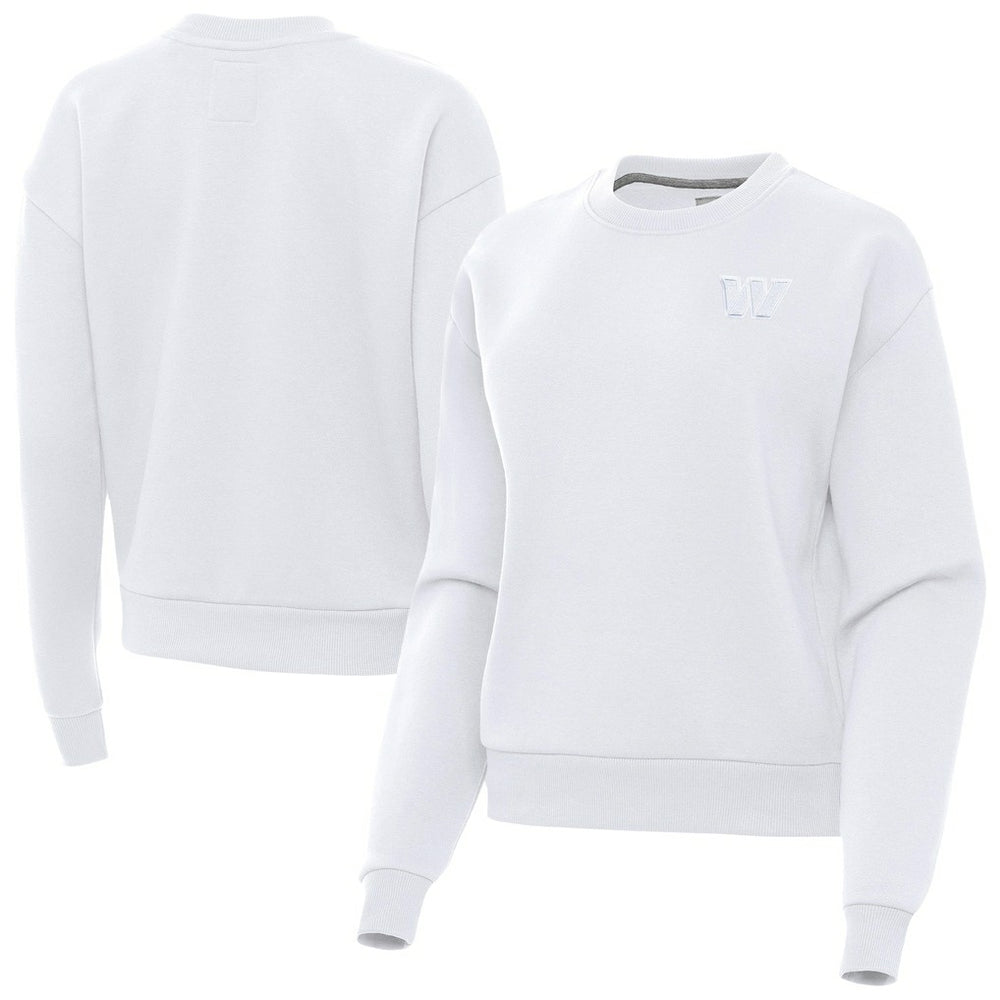 Antigua Women's Victory Crew Pullover Sweatshirt - Washington Commanders Pullover