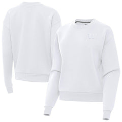 Antigua Women's Victory Crew Pullover Sweatshirt - Washington Commanders Pullover