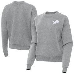 Antigua Women's Victory Crew Pullover Sweatshirt - Detroit Lions Pullover
