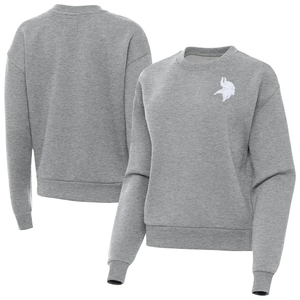 Antigua Women's Victory Crew Pullover Sweatshirt - Minnesota Vikings Pullover