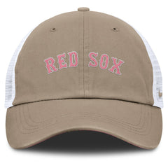 Khaki/White Boston Red Sox Nike Unisex Mother's Day Club Trucker Adjustable Hat