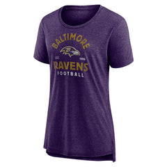 Women's Vintage Arch Tri-Blend T-Shirt - Baltimore Ravens T-shirts