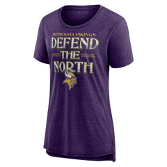 Women's Hometown First Down Tri-Blend T-Shirt - Minnesota Vikings T-shirts