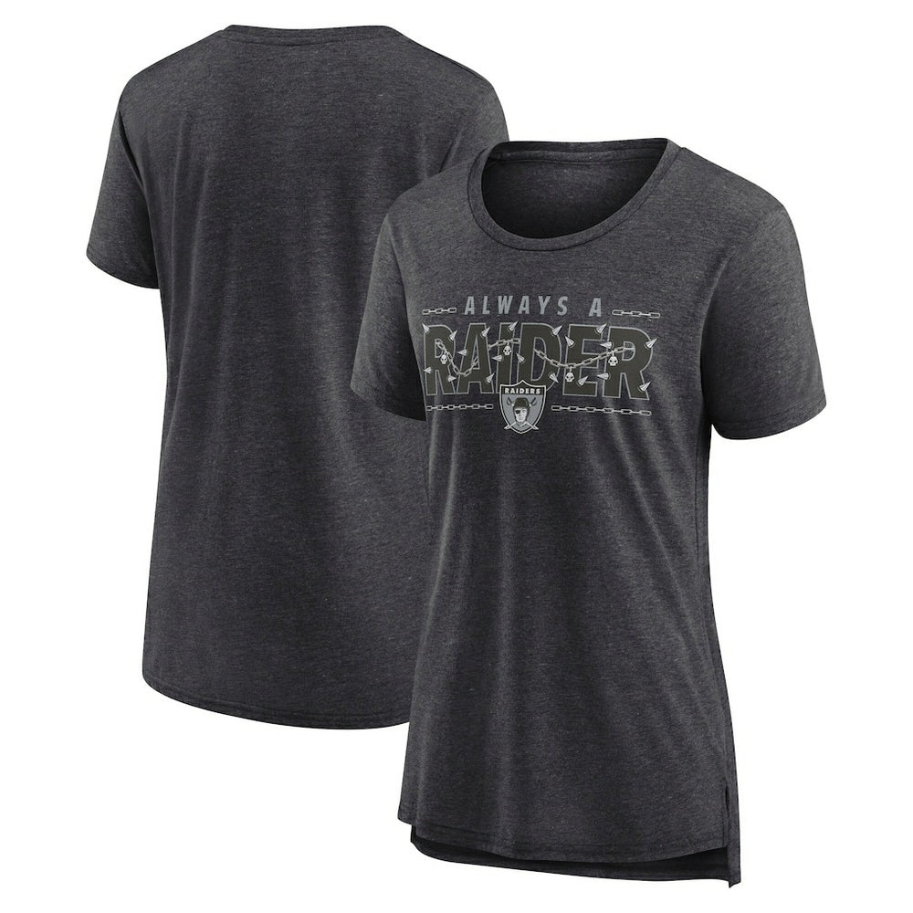 Women's Vintage Graphic Tri-Blend Scoop Neck T-Shirt - Las Vegas Raiders T-shirts