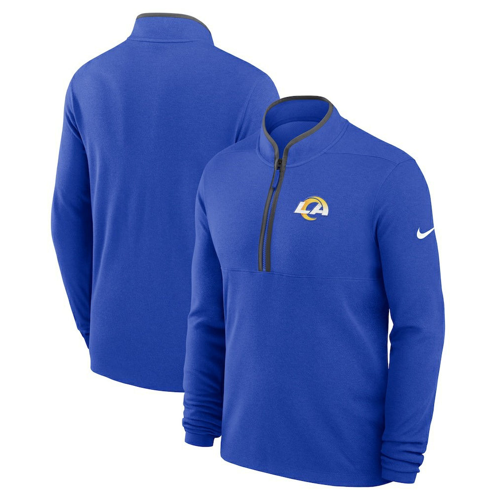 Lightweight Victory Dri-FIT Half-Zip Pullover - Los Angeles Rams Pullover