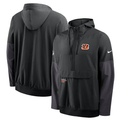 Sideline Anorak Half-Zip Hoodie Jacket - Cincinnati Bengals Hoodies