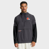 Sideline Anorak Half-Zip Hoodie Jacket - Cleveland Browns Hoodies