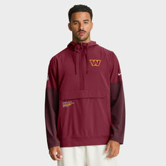 Sideline Anorak Half-Zip Hoodie Jacket - Washington Commanders Hoodies