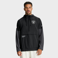 Sideline Anorak Half-Zip Hoodie Jacket - Las Vegas Raiders Hoodies