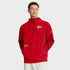 Sideline Anorak Half-Zip Hoodie Jacket - Kansas City Chiefs Hoodies