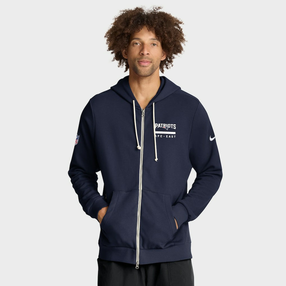 Sideline Standard Issue Utility Player Dri-FIT Full-Zip Hoodie - New England Patriots Hoodies