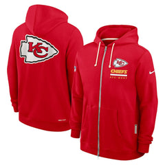 Sideline Standard Issue Utility Player Dri-FIT Full-Zip Hoodie - Kansas City Chiefs Hoodies