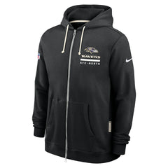 Sideline Standard Issue Utility Player Dri-FIT Full-Zip Hoodie - Baltimore Ravens Hoodies