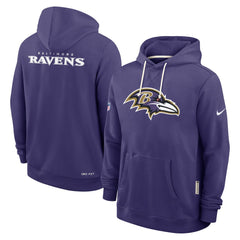Sideline Standard Issue Initial Home Dri-FIT Hoodie - Baltimore Ravens Hoodies