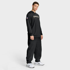 Sideline Pure Fury Performance Long Sleeve Hoodie T-Shirt - Baltimore Ravens Hoodies