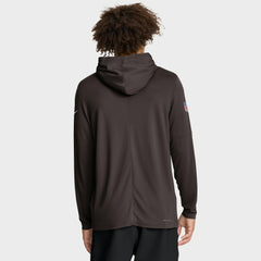 Sideline Pure Fury Performance Long Sleeve Hoodie T-Shirt - Cleveland Browns Hoodies