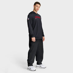 Sideline Pure Fury Performance Long Sleeve Hoodie T-Shirt - Houston Texans Hoodies