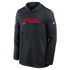 Sideline Pure Fury Performance Long Sleeve Hoodie T-Shirt - Houston Texans Hoodies