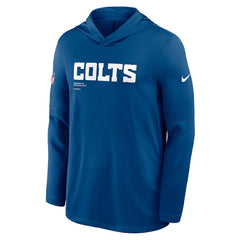 Sideline Pure Fury Performance Long Sleeve Hoodie T-Shirt - Indianapolis Colts Hoodies