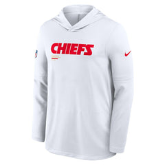 Sideline Pure Fury Performance Long Sleeve Hoodie T-Shirt - Kansas City Chiefs Hoodies