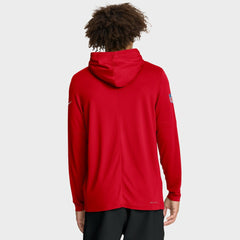 Sideline Pure Fury Performance Long Sleeve Hoodie T-Shirt - Kansas City Chiefs Hoodies