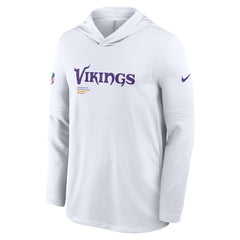 Sideline Pure Fury Performance Long Sleeve Hoodie T-Shirt - Minnesota Vikings Hoodies